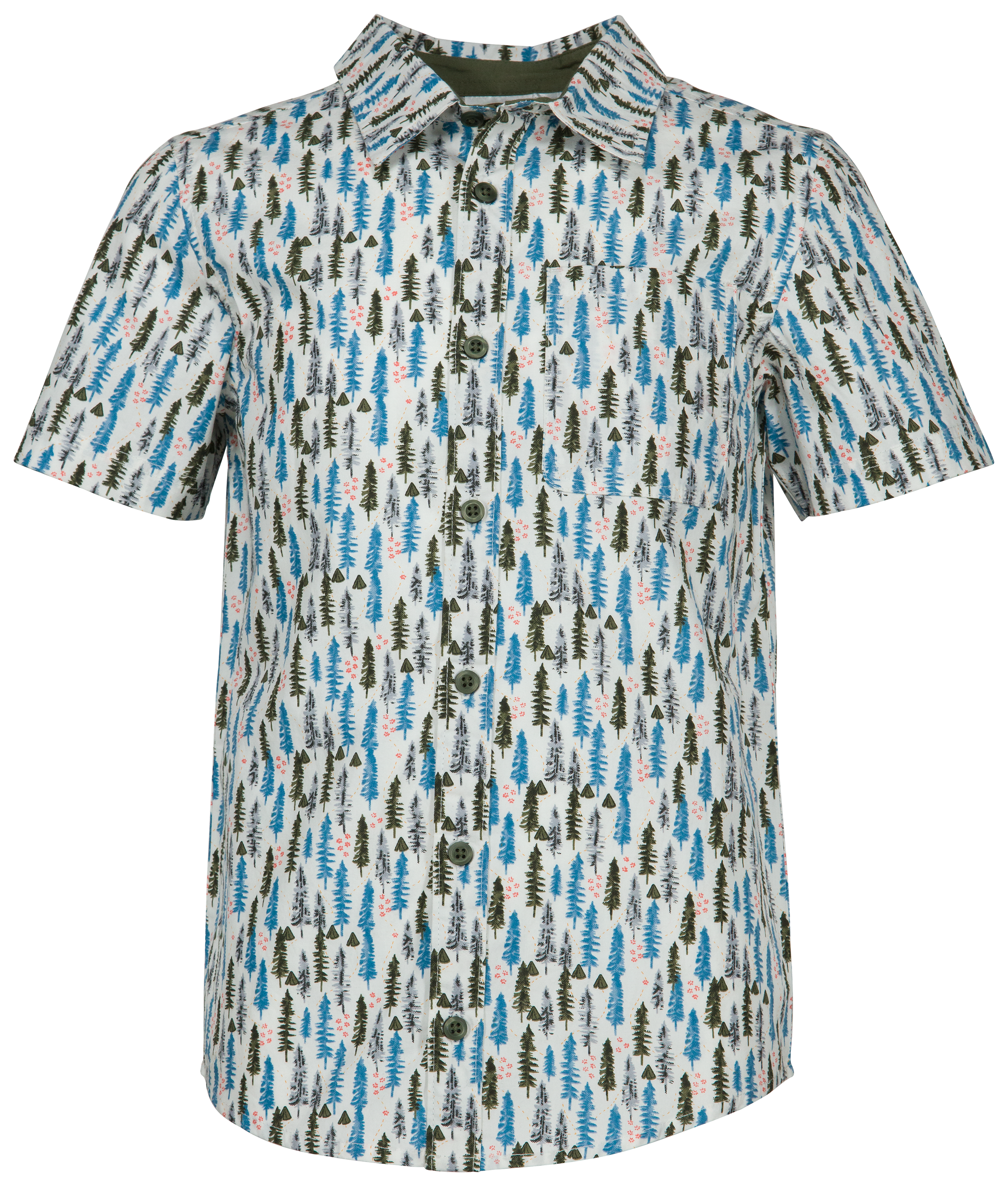 Bass Pro Shops Forest Print Woven Button-Down Shirt for Toddlers or ...